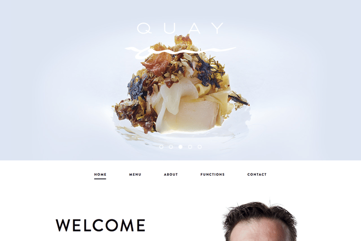 Quay Restaurant website preview